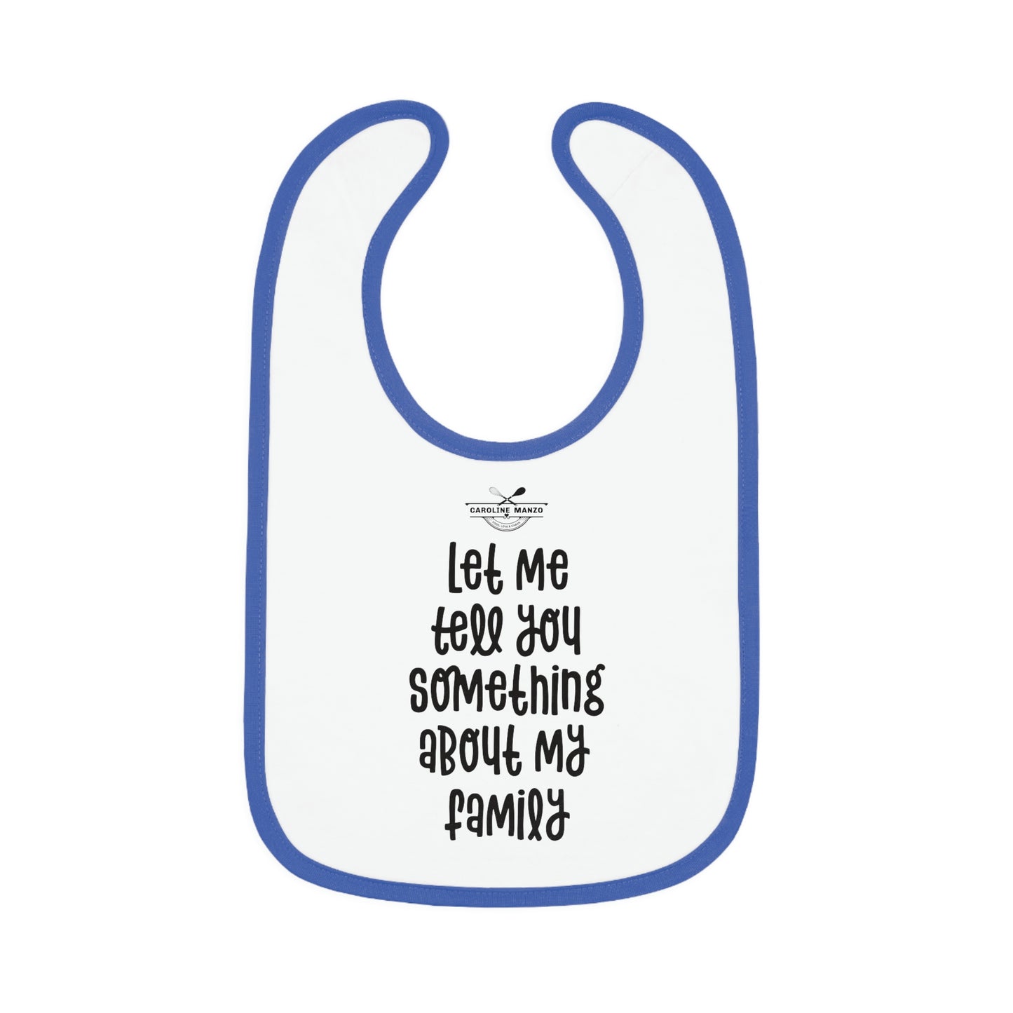 Baby Contrast Trim Jersey Bib