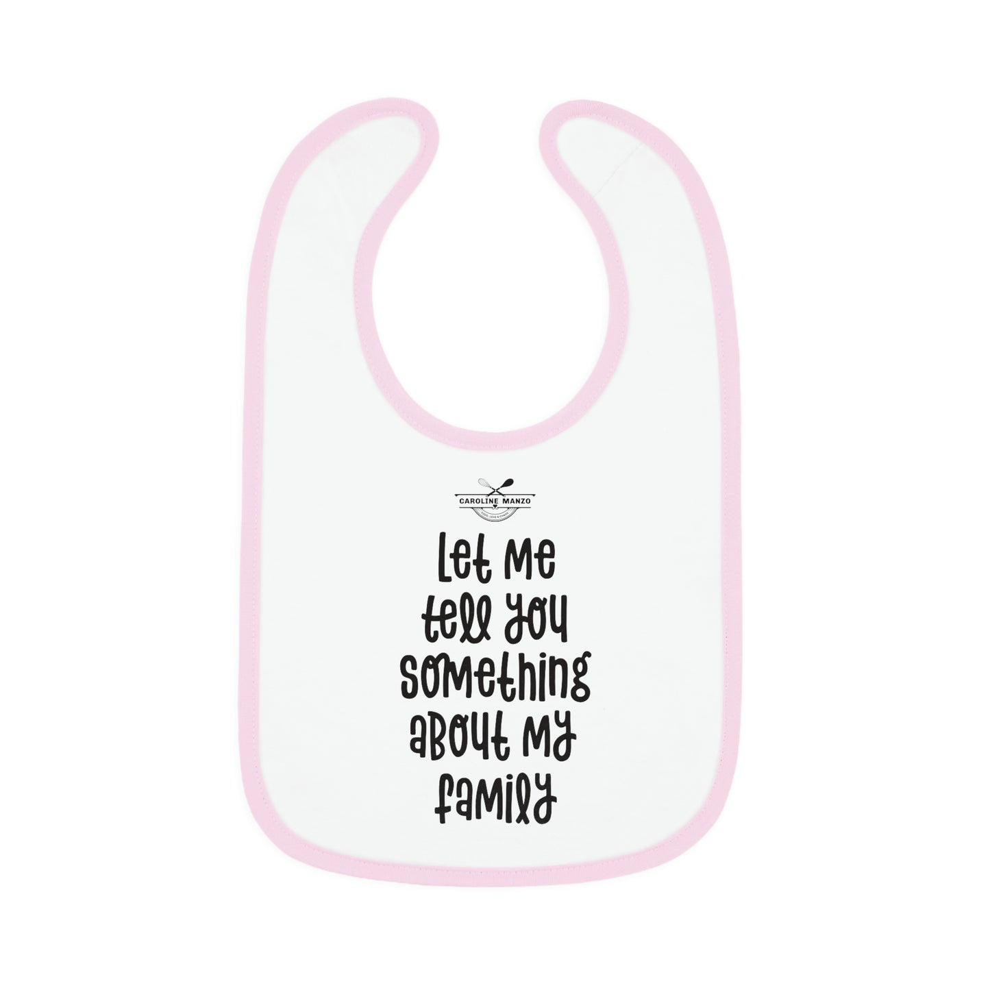 Baby Contrast Trim Jersey Bib